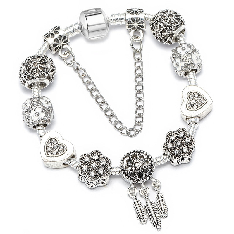 Vintage Charm Bracelet for Women